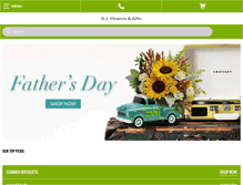 Tablet Screenshot of djflowers.biz